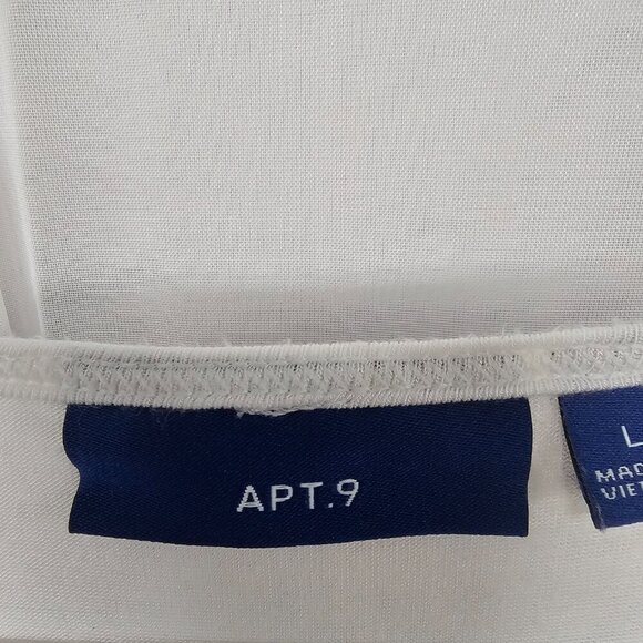 Apt. 9 White Floral Lace Layered Tank Top Boho Festival Coquette L - Picture 8 of 12